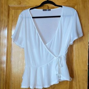 Boohoo Wrap Top